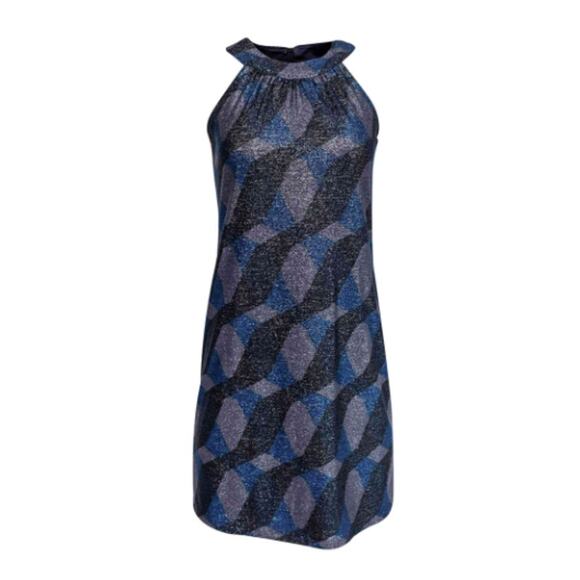 Elie Tahari Dress in Blue/Gray | Size 6 - Picture 1 of 5